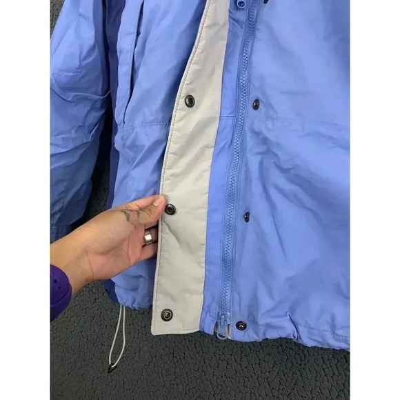 Columbia Sportswear Interchange Jacket Blue Beige LARGE Core Winter Women's - Picture 16 of 16
